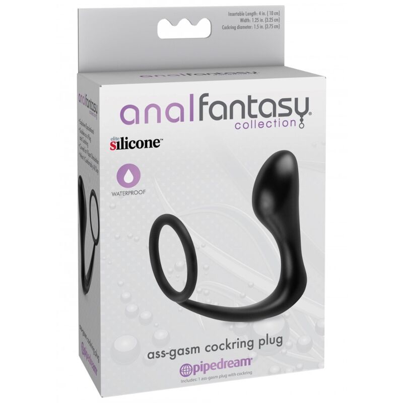 Experience dual stimulation with the Anal Fantasy Ass Penis Ring. Firm erections, prostate pleasure, and body-safe Elite™ silicone. Perfect for long-lasting fun.3