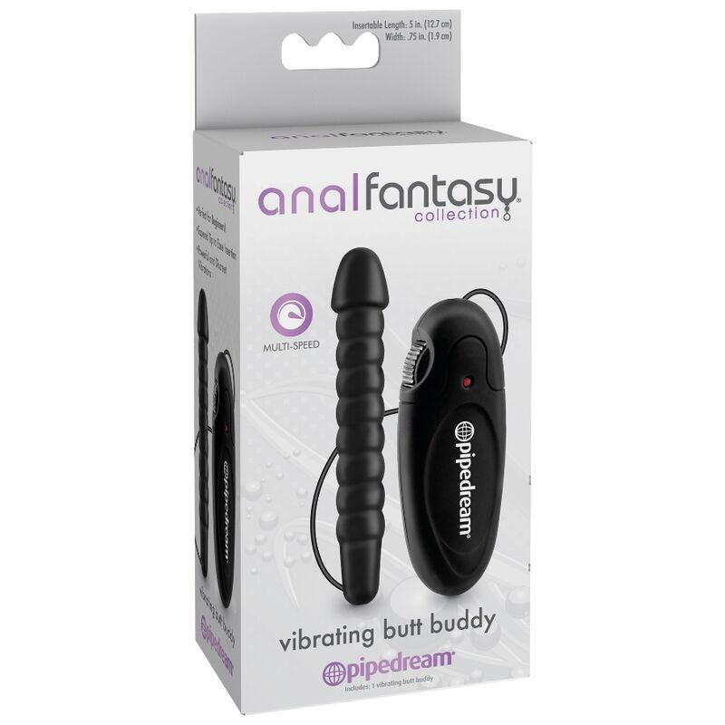 Discover the pleasure of anal play with the Anal Fantasy Butt Vibrator. Compact, four-speed vibrations, and phthalate-free. Perfect for beginners.2