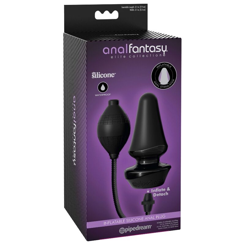 Explore intense anal sensations with the Anal Fantasy Inflatable Butt Plug. Adjustable fullness, Elite silicone, and hands-free design for personalized pleasure.3