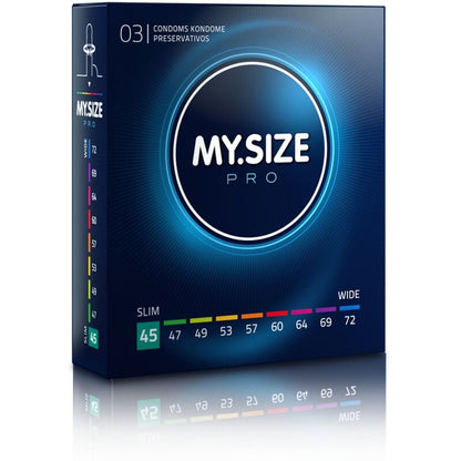 My Size Pro Made-to-Measure Latex Condoms – Condoms – 3 Pack 45 MM – product photo 2