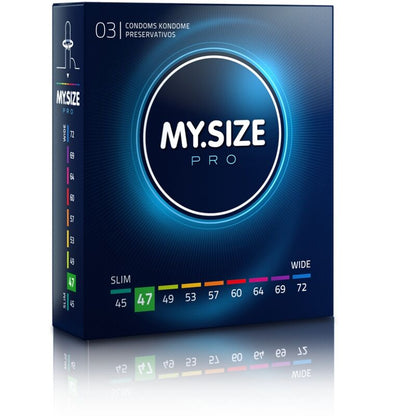 My Size Pro Made-to-Measure Latex Condoms – Condoms – 3 Pack 47 MM – product photo 7