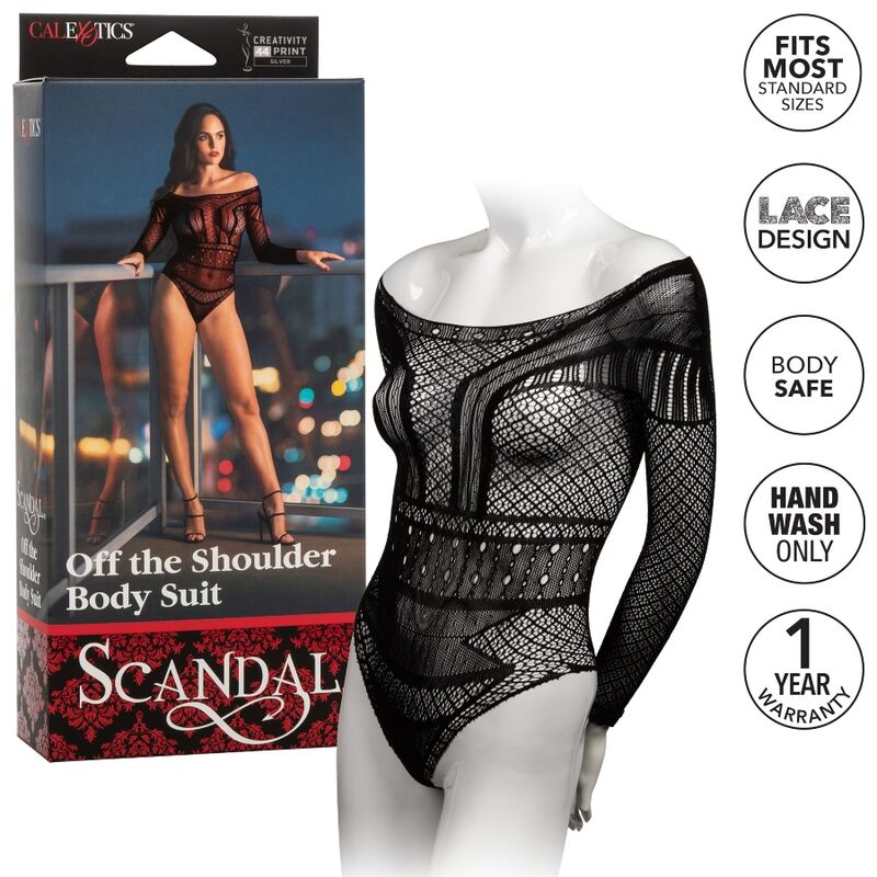 California Exotics - Scandal Shoulder Body Suit One Size