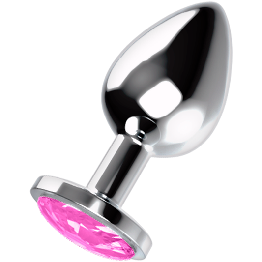 Ohmama - Anal Plug With Pink Crystal L