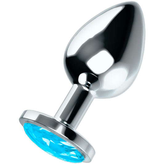 Ohmama - Anal Plug With Blue Crystal M