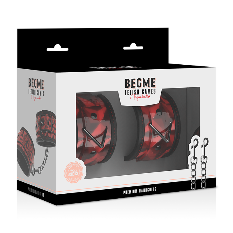 Begme - Red Edition Premium Handcuffs With Neoprene Lining