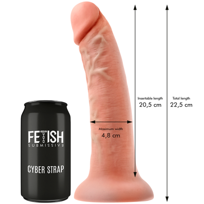 Fetish Submissive Cyber Strap - Harness With Dildo And Bullet Remote Control Watchme L Technology