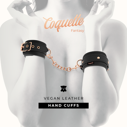 Coquette Chic Desire - Fantasy Vegan Leather Handcuffs With Noprene Lining