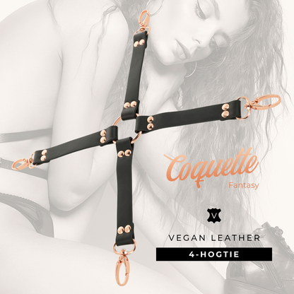 Coquette Chic Desire - Fantasy Hog Tie Vegan Leather