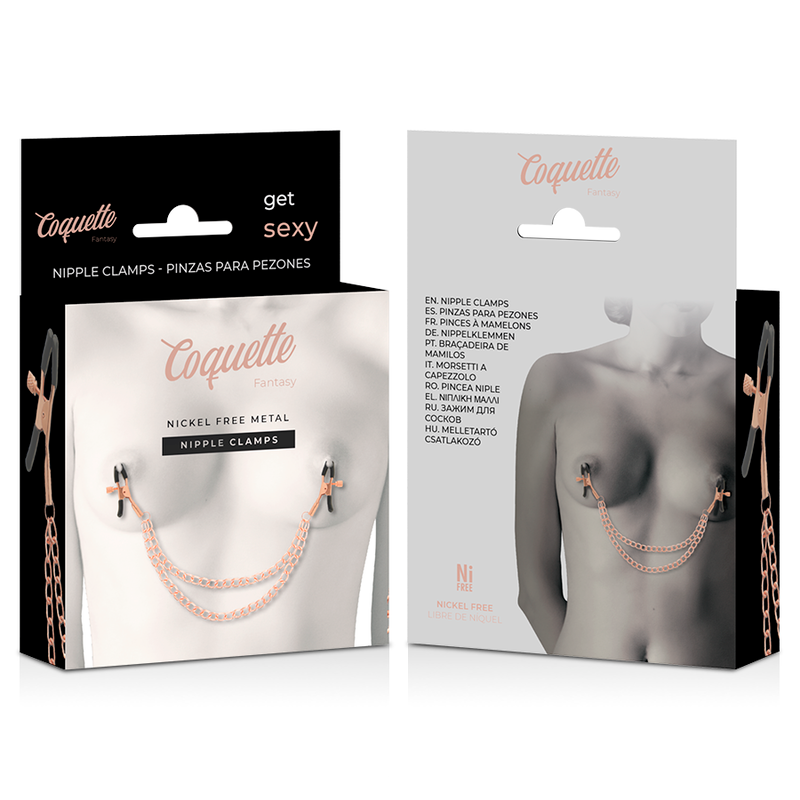 Coquette - Chic Desire Fantasy Metal Nipple Clips With Chain