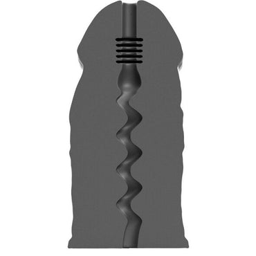 Experience deep pleasure with the All Black Masturbator E-Boy. Thick, realistic, and body-safe with a zig-zag interior. Made in Belgium and trending on TikTok!1