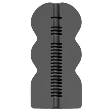 Experience style and pleasure with the All Black Masturbator Pookie. Artistic curves, ridged interior, and body-safe material. Perfect for display and intense play.1