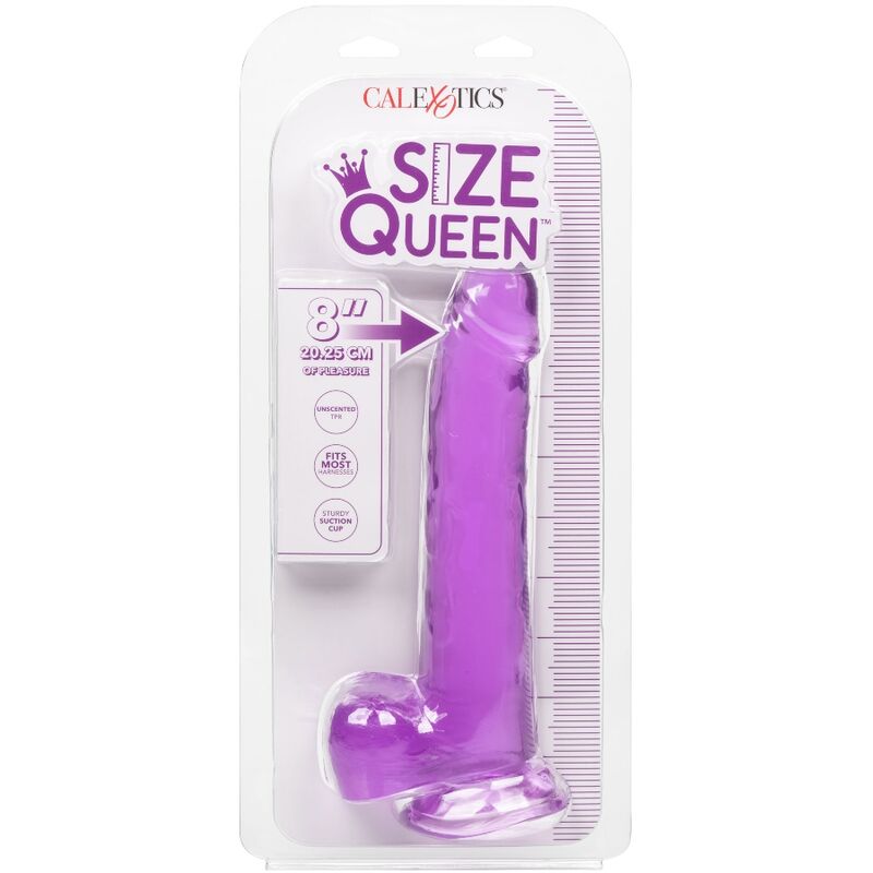 California Exotics - Size Queen Dildo Purple 20.3 Cm