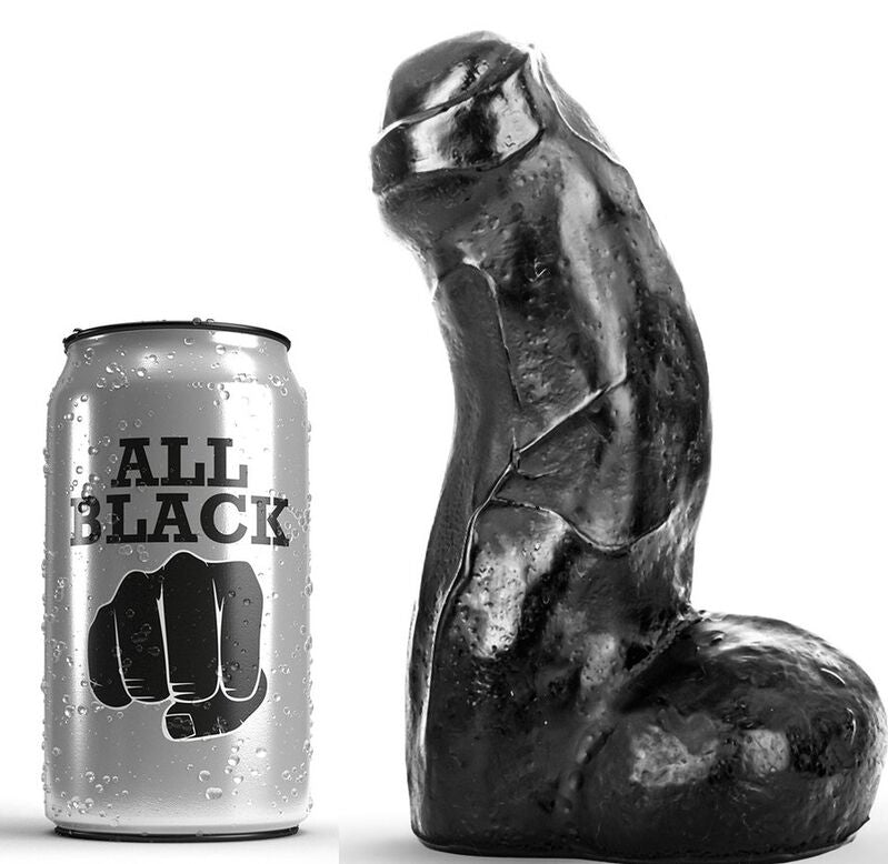 Enjoy lifelike sensations with the All Black Realistic Dong. Soft, flexible, and durable. Perfect for deep pleasure. Compatible with water and silicone lubricants.1