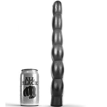 Enjoy intense pleasure with the All Black Rippled Anal Dildo. Its 32 cm rippled design offers deep, soft stimulation. Body-safe and compatible with all lubricants.1