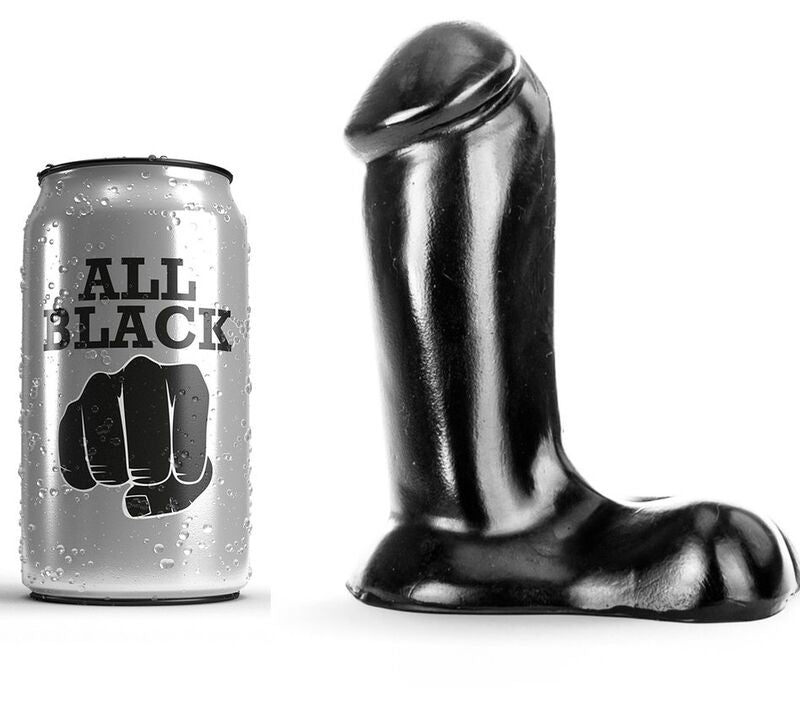 Perfect for beginners, the All Black Dildo Stretched Balls offers a smooth, stable design with a firm base. Body-safe and compatible with water and silicone lubricants.1