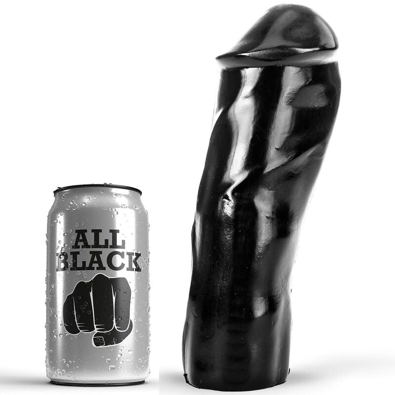 Discover deep, uninterrupted sensations with the All Black Dildo Deep Slip. Sleek, body-safe, and compatible with water and silicone lubricants for smooth play.1