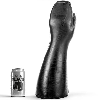 Experience full satisfaction with the All Black Dildo Fisting Realistic. Life-size hand and arm design, body-safe, and compatible with all lubricants for smooth play.1