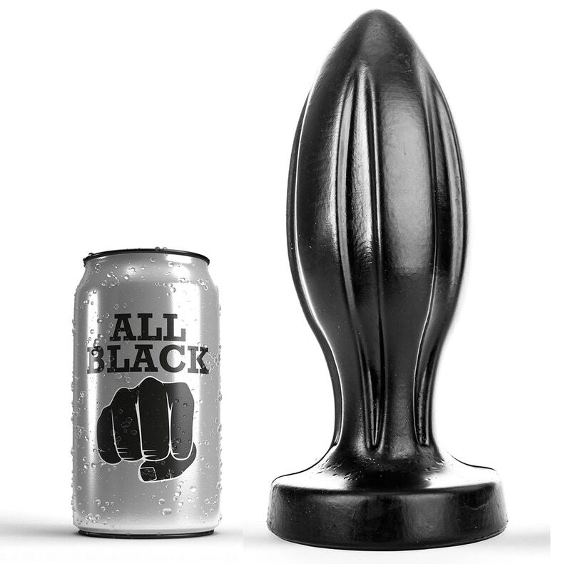 Discover full satisfaction with the All Black Anal Plug Smooth. Grooved, body-safe, and compatible with water or silicone-based lubricants for deep, smooth pleasure.1