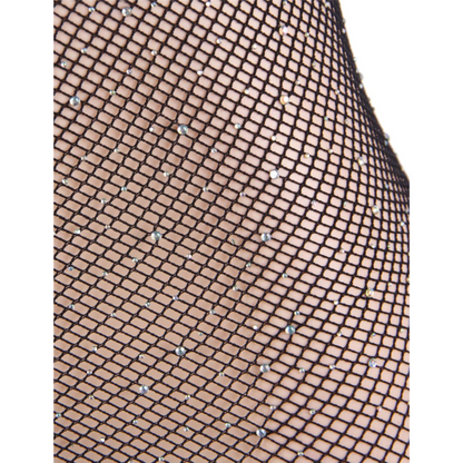 Queen Lingerie - Net Body Dress With Diamonds S/L