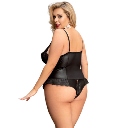 Queen Lingerie - Teddy With Zipper Plus Size