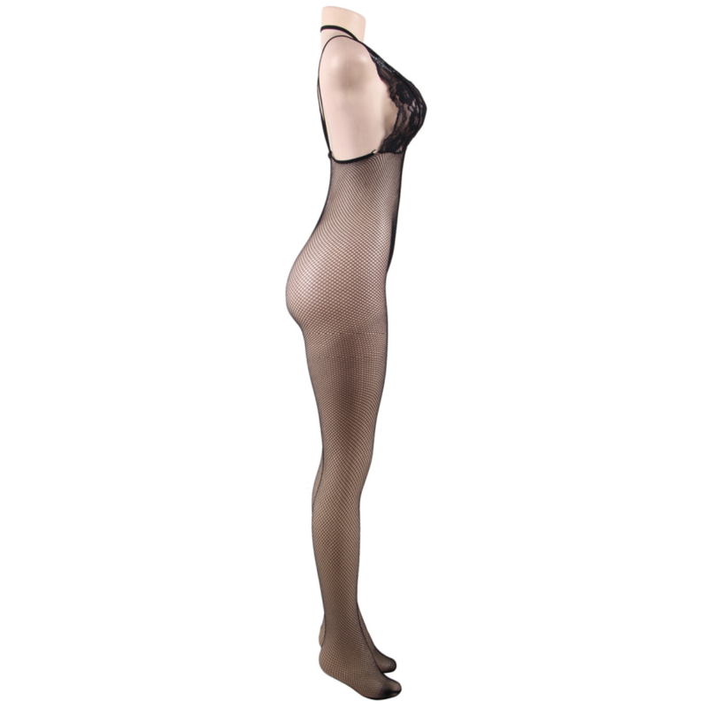 Queen Lingerie - Net Bodystocking With S/L Opening