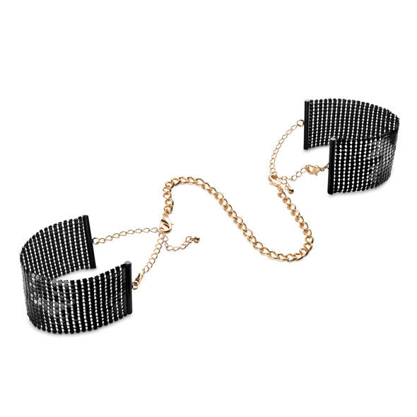 Bijoux - D�Sir M�Tallique Black Metal Mesh Handcuffs