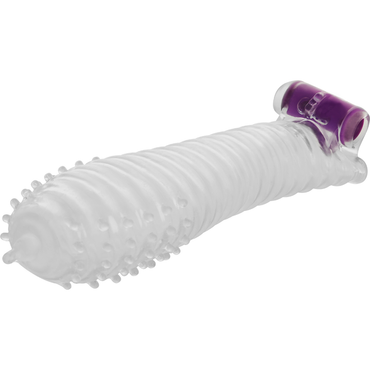 OHMAMA - Textured Penis Sleeve Vibrating Bullet by DelighToys