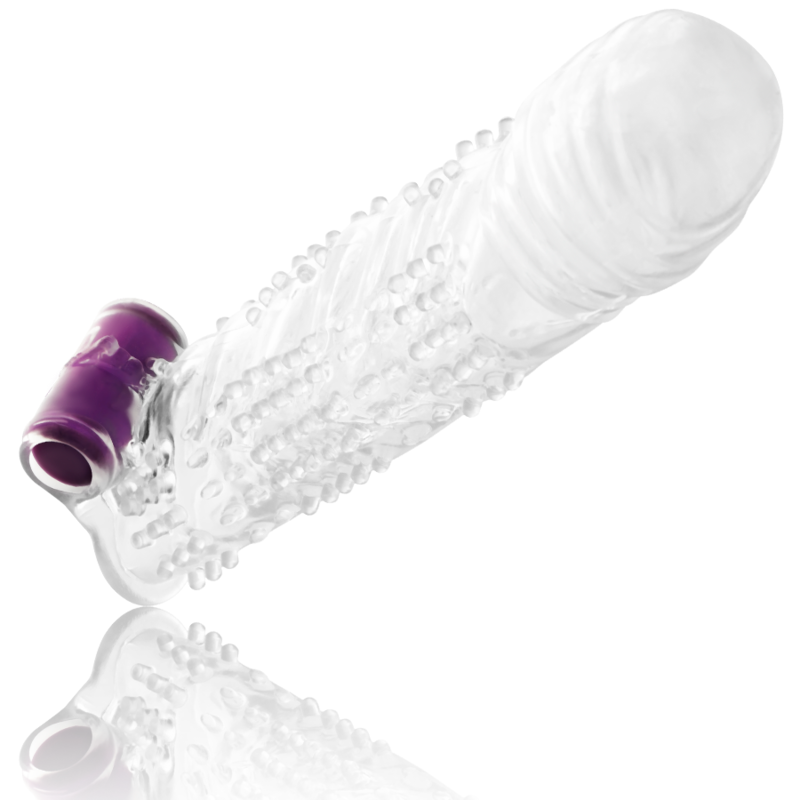 Ohmama - Textured Penis Sheath With Vibrating Bullet