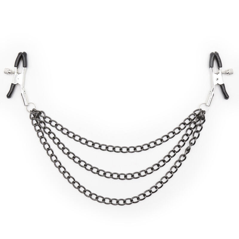 Ohmama Fetish - Nipple Clamps With Black Chains