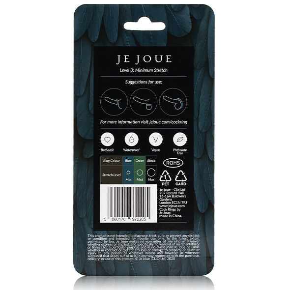 Je Joue - Blue Silicone Ring - Minimum Strangulation