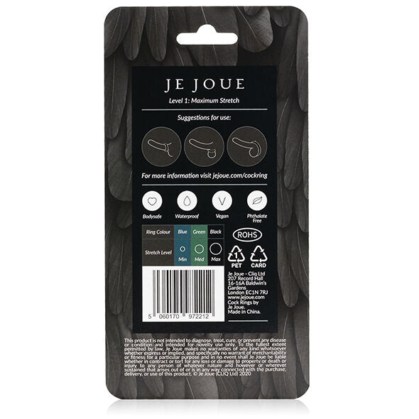 Je Joue - Maximum Stretch Silicone Cock Ring - Black