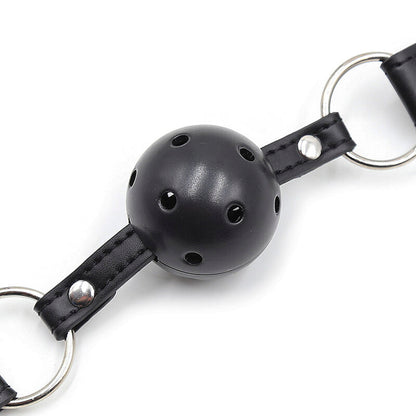 Ohmama Fetish - Ball Gag With Vents And Nipple Clamps