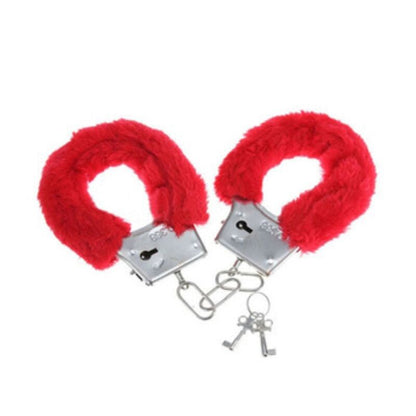 Diablo Picante furry handcuffs plush restraints red
