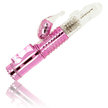 OHMAMA - Rotating Vibrator with Clitoral Stimulator by DelighToys