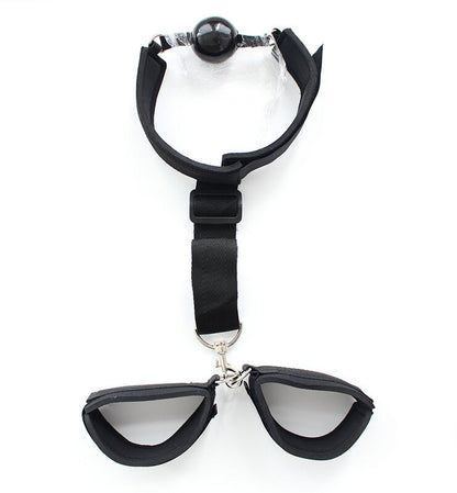 Ohmama Fetish - Fetish Neoprene Gag With Hand Cuffs