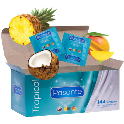 Pasante - Condoms Tropical Flavors 144 Units