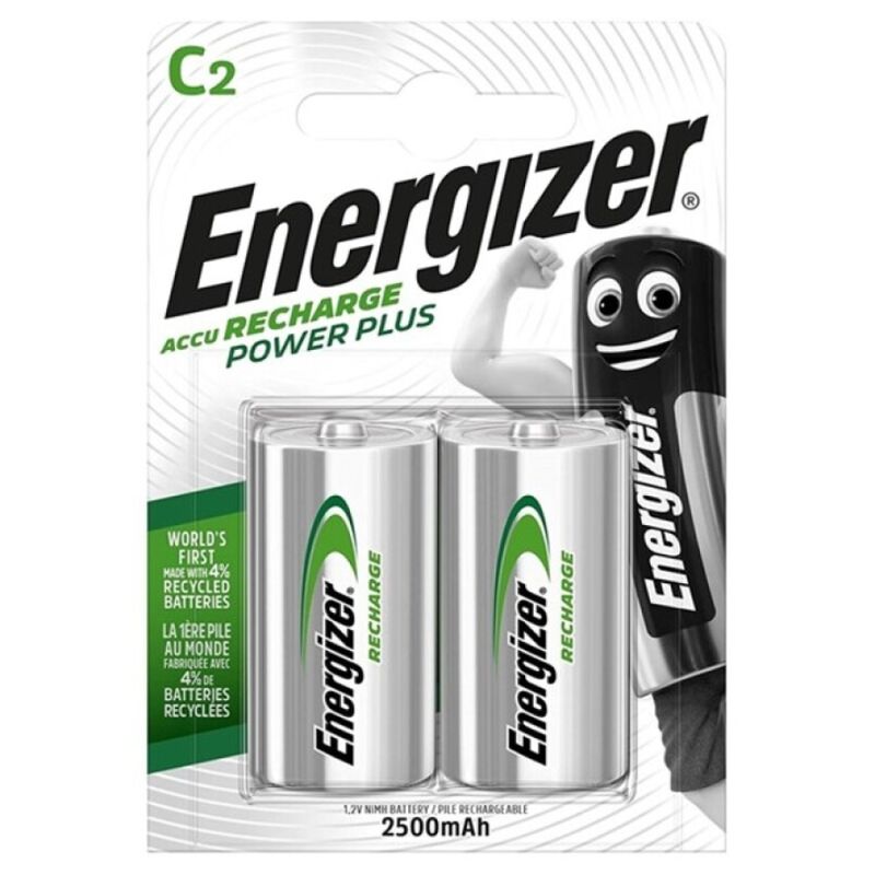 Energizer - Power Plus Rechargeable Battery Hr14 C 2500Mah 2 Unit