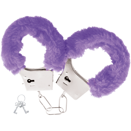 Ohmama Fetish Flurry Metal Cuffs - Purple