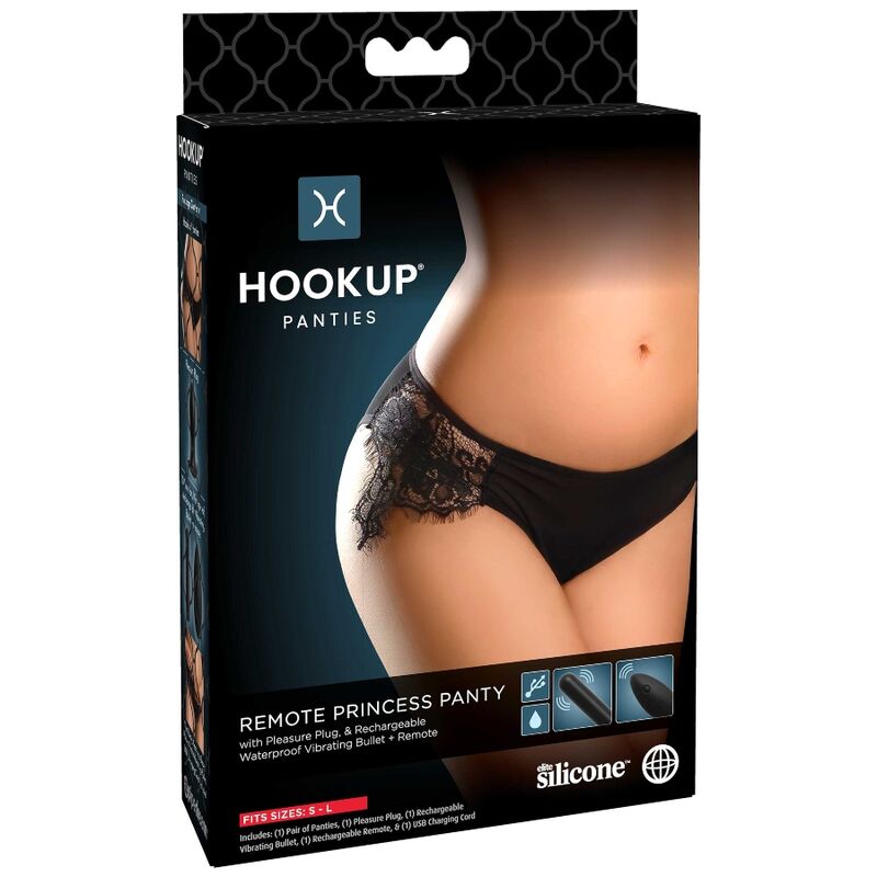 Hook Up Panties - Remote Princess Panty Size S/L