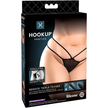 DelighToys - Hook Up Panties with Remote – Controlled Silicone Pleasure Plug