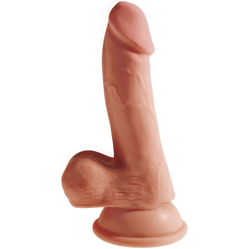 King Cock - Plus 3D Dildo With Balls 17 Cm