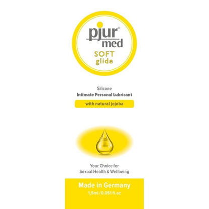 Pjur Med Soft Glide silicone lubricant with jojoba oil