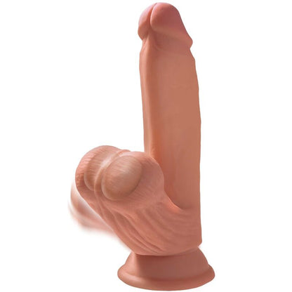 King Cock - Plus 3D Dildo Swinging Balls 15.2 Cm