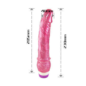 Baile - Realistic Red Vibrator 23 Cm