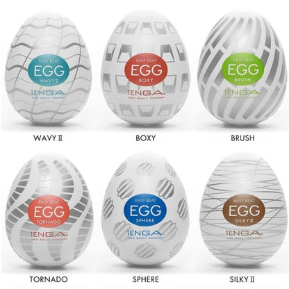 Tenga - Easy Beat Masturbator Egg Pack 6 Units