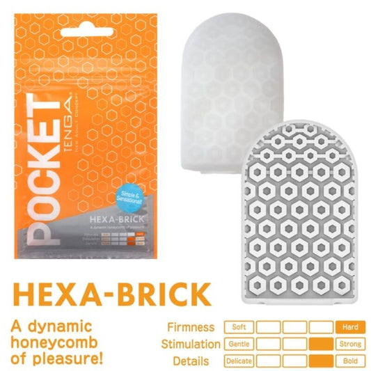 Tenga - Hexa Brick Masturbator Pocket