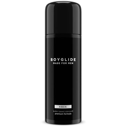 Intimateline Boyglide water-based lubricant label detail