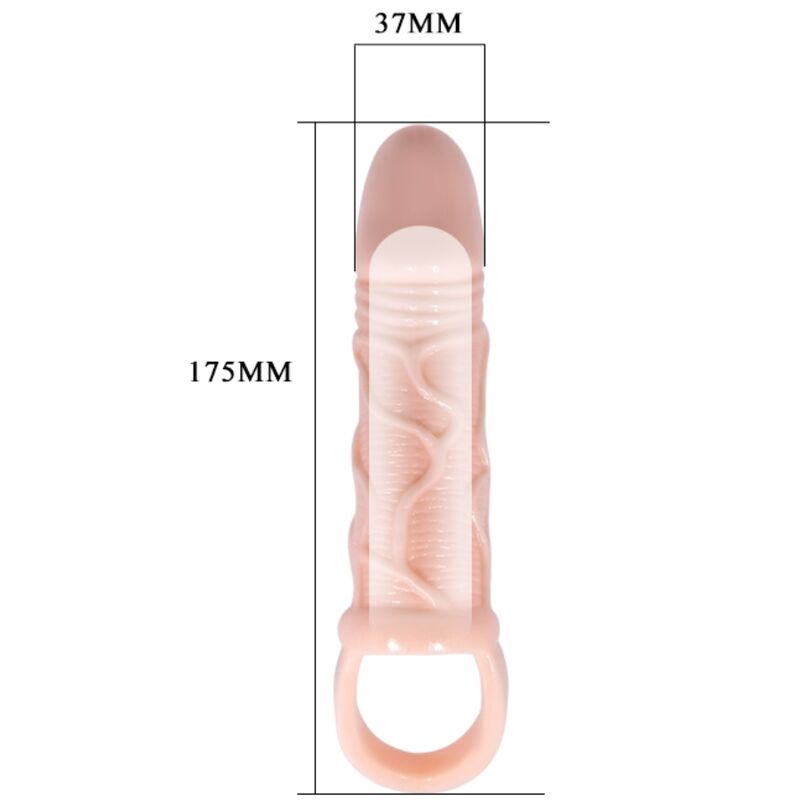 Baile - Penis Extender Sheath With Strap For Testicles 13.5 Cm