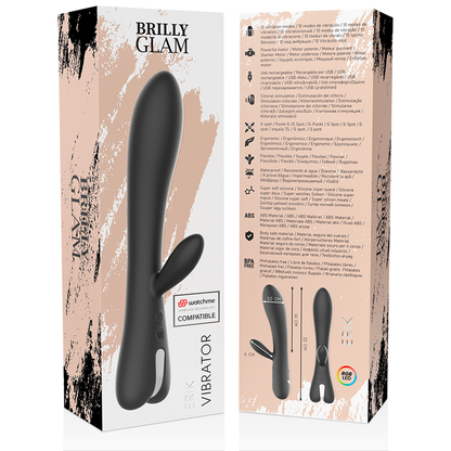 Experience ultimate pleasure with the Brilly Glam Vibrator Watchme Wireless. Dual motors, wireless compatibility, USB rechargeable, 10 vibration modes, and body-safe silicone design.12