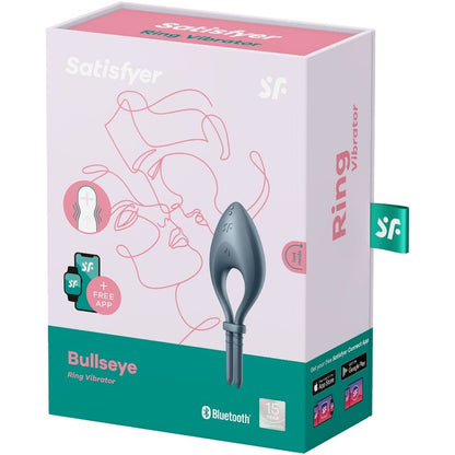 Satisfyer - Bullseye Ring Vibrator App Grey